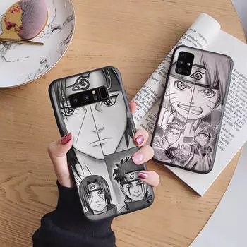 Мягкий чехол B60 Naruto для iPhone 11 12 13 14 15 Pro Max Samsung S22 S23 S24 FE Ultra Xiaomi Redmi Note VIVO V27 Realme C21 OPPO Reno 8