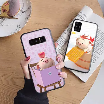 Мягкий чехол B82 PIG для iPhone 11 12 13 14 15 Pro Max Samsung S22 S23 S24 FE Ultra Xiaomi Redmi Note VIVO V27 Realme C21 OPPO Reno 8