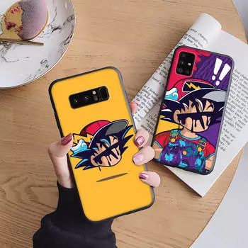 Мягкий чехол B90 Goku для iPhone 11 12 13 14 15 Pro Max Samsung S22 S23 S24 FE Ultra Xiaomi Redmi Note VIVO V27 Realme C21 OPPO Reno 8