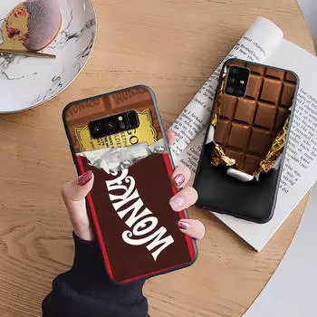 Мягкий чехол B9 Chocolate Design для iPhone 11 12 13 14 15 Pro Max Samsung S22 S23 S24 FE Ultra Xiaomi Redmi Note VIVO V27 Realme C21 OPPO Reno 8