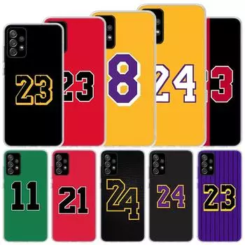 Мягкий чехол Basketball 23 24 Number для Samsung Galaxy A51 A71 A50 A70 A21S, чехол для телефона A30 A20E A10 A31 A41 A6 A7 A8 A9, чехол для телефона Samsung A71