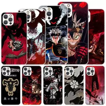 Мягкий чехол Black Clover Asta Anime для iPhone 11 12 13 Mini 14 Pro Max Apple Phone Cover X XS XR SE 7 Plus 8 + 6 6S 5S Funda Coqu iPhone 11