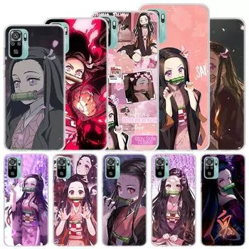 Мягкий чехол Demon Slayer Kamado Nezuko для Xiaomi Redmi 10 10A 10C 9 9A 9C 9T, чехол для телефона 8 8A 7 7A 6 6A S2 K20 K40 Pro 10X Funda Redmi 10