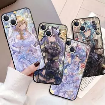 Мягкий чехол для Apple iPhone 11 13 Pro Max 14 12 Mini 7 8 Plus X XS XR SE 2020 6 6S 5 5S, чехол для телефона Funda Genshin Impact Girl Sac iPhone 5 5S SE