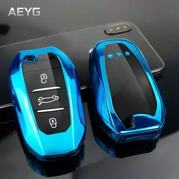 Мягкий чехол для автомобильного ключа из ТПУ, держатель для брелока для Peugeot 308 408 508 2008 3008 4008 5008 для Citroen C4 C6 C3-XR, аксессуары