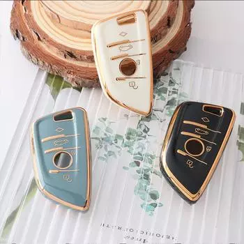 Мягкий чехол для автомобильного ключа из ТПУ, защитная оболочка для BMW X1 X3 X5 X6 X7 1 3 5 6 7 серии G20 G30 G11 F15 F16 G01 G02 F48, аксессуары