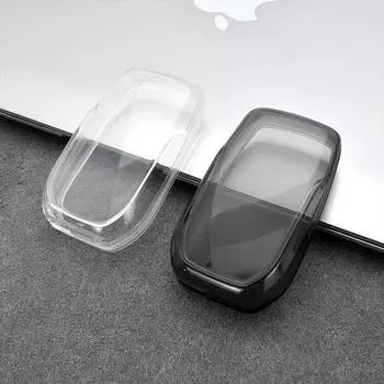 Мягкий чехол для дистанционного ключа из ТПУ для Toyota RAV4 Crown Hilux Fortuner Camry Land Cruiser Prado Alphard Vellfire 30 AH30 прозрачный