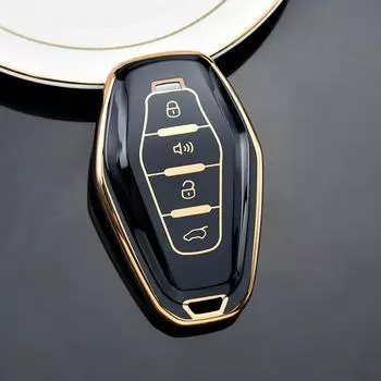 Мягкий чехол для дистанционного ключа из ТПУ, чехол-держатель для Chery Jetour X70 X90 X95 Plus, защитные аксессуары Key Case белый