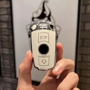 Мягкий чехол для дистанционного ключа из ТПУ для BMW X1 X5 X6 Z4 E90 E60 E70 E87 3 5 6 Series M3 M5, держатель в виде ракушки, аксессуары для брелоков Key Case белый