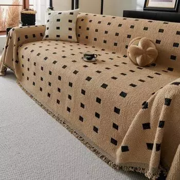 Мягкий чехол для дивана в гостиную, теплый зимний диван, полотенце, универсальный нескользящий коврик для дивана, одеяло, подушка для дивана, утолщенная 180x130