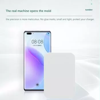 Мягкий чехол для iPhone 12 Pro, магнитный чехол-аккумулятор для беспроводного зарядного устройства (белый)