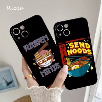 Мягкий чехол для iPhone 14 Kawaii Ramen для Iphone 14 11 12Pro 8 7 Plus X 13Pro MAX SE2020 XR XS Чехлы iphone 11 Pro