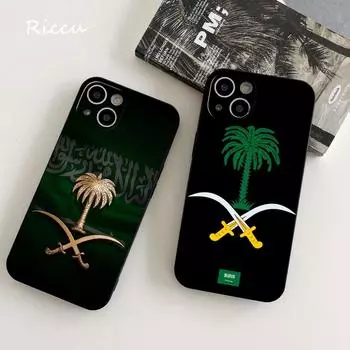 Мягкий чехол для iPhone 14 с флагом Королевства Саудовская Аравия для Iphone 14 11 12 Pro 8 7Plus X 13 Pro MAX SE2020 XR XS, мягкие чехлы iphone XR