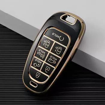 Мягкий чехол для ключей из ТПУ с 8 кнопками, брелок для Hyundai Sonata Hybrid NEXO NX4, новый Grand Santa Fe Tucson 2021 2022, аксессуары для бесключевого доступа Key Case белый