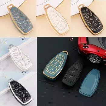 Мягкий чехол для ключей из ТПУ, защитный чехол для ключей для Ford/Fiesta/Focus 3 4/Mondeo/Kuga