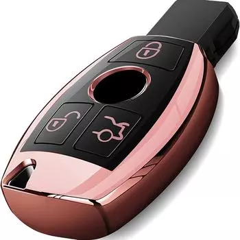 Мягкий чехол для ключей премиум-класса из ТПУ, совместимый с Mercedes Benz