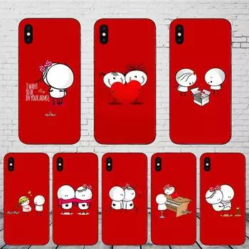 Мягкий чехол для мобильного телефона с милым рисунком BIGLI Love MIGLI для Iphone 12 Mini Xs XR 11 Pro Max SE X 8 6S 7 Plus, матовый чехол из ТПУ iPhone SE2020