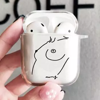 Мягкий чехол для наушников из ТПУ, защитный чехол, аксессуары для Apple Airpods 1/2 3 Art Line Heart, зарядное устройство для AirPods Pro Capa