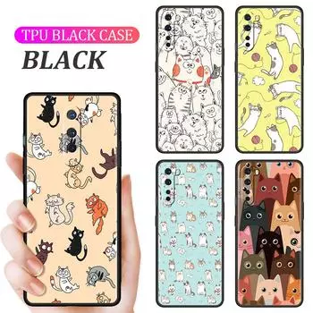 Мягкий чехол для OnePlus 8T 7 9 8 Pro Nord 2 Z N10 5G 9R N100 7T 6T N200 CE черный силиконовый чехол для телефона с рисунком забавного кота, капа OnePlus Nord Z
