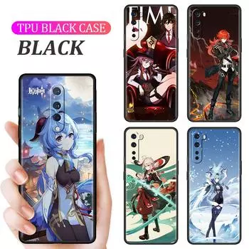 Мягкий чехол для OnePlus 8T 7 9 8 Pro Nord 2 Z N10 5G 9R N100 7T 6T N200 CE черный силиконовый чехол для телефона аниме Genshin Impact OnePlus Nord Z
