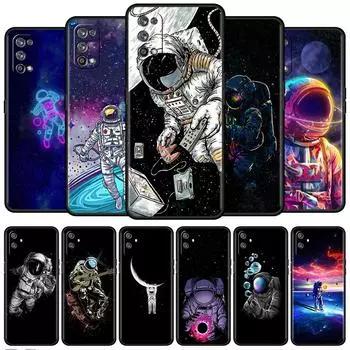 Мягкий чехол для Oppo Realme 8 C21Y C21 GT Neo 2 Pro 3 7 9 Pro 8i 6 C11 9i C35 C15 C12 C3 чехол для телефона Universe Cool Astronaut Funda Realme C11 2020