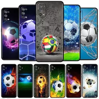 Мягкий чехол для Oppo Realme 8 C21Y C21 GT Neo 2 Pro 3 7 9 Pro 8i 6 C11 9i C35 C15 Master C12 C3, чехол для телефона Football Funda Realme C11 2020