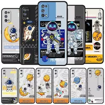 Мягкий чехол для Oppo Realme 8 C21Y C21 GT Neo 2 Pro 3 7 9 Pro 8i 6 C11 9i C35 C15 Master C12 C3 чехол для телефона Модный крутой астронавт Realme C11 2020