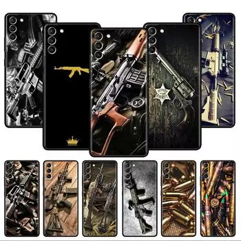 Мягкий чехол для пистолета AK47 с пулями для Samsung Galaxy S22 S20 FE S21 S10 S9 Plus S8 Note 20 Ultra 10 Lite, чехол для телефона Samsung S22 5G