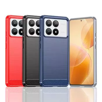 Мягкий чехол для POCO X6 Pro M6 Pro F5 Pro X5 Pro X5 C65 C55 X4 GT X4 Pro M4 Pro 5G F4 X3 GT M5S F3 тонкий тонкий силиконовый чехол For POCO X6 Pro чёрный