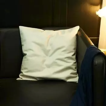 Мягкий чехол для подушки из искусственной кожи, техническая ткань, простая многоцветная квадратная наволочка для диванной подушки 45x45cm