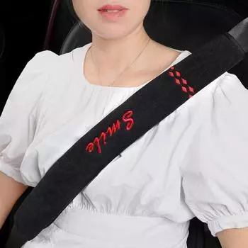 Мягкий чехол для ремня безопасности автомобиля, удлиненная утолщенная шенилловая ткань, автомобильные ремни безопасности, накладка на плечо, аксессуары для салона автомобиля 30CM