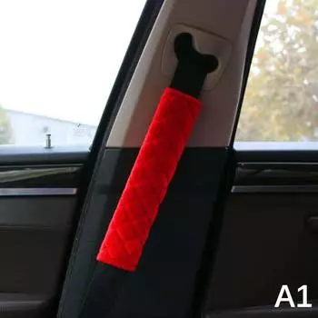 Мягкий чехол для ремня безопасности автомобиля Универсальные чехлы для автомобильных ремней безопасности Теплые плюшевые ремни безопасности Защита плеч Аксессуары для салона автомобиля as the picture
