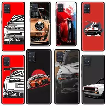 Мягкий чехол для Samsung Galaxy A21S A51 A71 A70 A50 A31 A12 A02S Luxnry, противоударный чехол для телефона, японский спортивный автомобиль JDM, комикс Samsung A01