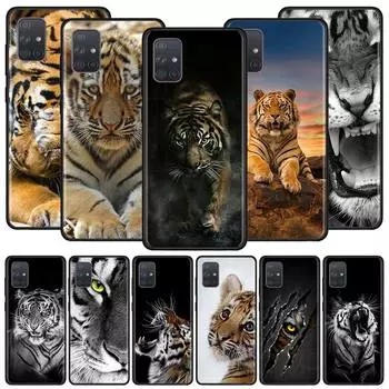 Мягкий чехол для Samsung Galaxy A32 A52 A72 4G A21S A51 A71 A12 A50S A70S A02S A31 A41, противоударный чехол для телефона с изображением животного тигра Samsung A01