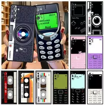 Мягкий чехол для Samsung Galaxy Note 20 Ultra 10 Plus Lite A50 A70 A20 A40 A20e 9 8 A60 A10e Funda, чехол для телефона, кассетная лента, камера Samsung Note 8