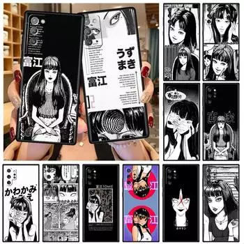 Мягкий чехол для Samsung Galaxy Note 20 Ultra 10 Plus Lite A50 A70 A20 A40 A20e 9 8 A60 A10e Чехол для телефона Junji Ito Tees Horror Capa Samsung Note 8
