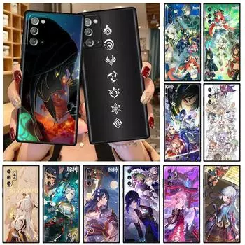 Мягкий чехол для Samsung Galaxy Note 20 Ultra 10 Plus Lite A50 A70 A20 A40 A20e 9 8 A60 A10e Funda Phone Cover Genshin Impact Shell Samsung Note 8