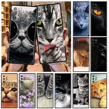 Мягкий чехол для Samsung Galaxy Note 20 Ultra 10 Plus Lite A50 A70 A20 A40 A20e 9 8 A60 A10e Funda, чехол для телефона, милый чехол с изображением кота Aniaml Samsung Note 8