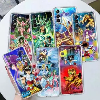 Мягкий чехол для Samsung Galaxy S22 S20 S21 S10 S9 S8 Plus FE Note 20 Ultra 10 Lite 9, роскошный чехол Sainte Seiya, японское аниме Samsung Note 10 Lite