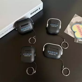 Мягкий чехол для слухового аппарата Creative Text для AirPods 1 2 3rd New Bluetooth-наушники для AirPods Pro Зарядная коробка Сумка Airpods 1/2