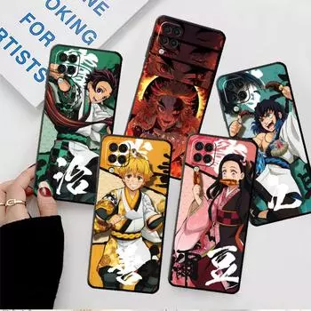 Мягкий чехол для Smaung Galaxy A52 A13 A53 A12 A51 A32 A21s A33 A22 A23 A31 A03 A72 A41 A11 A04 Чехол для телефона Demon Slayer Anime Capa Samsung A03