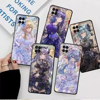 Мягкий чехол для Smaung Galaxy A52 A13 A53 A12 A51 A32 A21s A33 A22 A23 A31 A03 A72 A41 A11 A04 чехол для телефона Genshin Impact Girl Sac Samsung A03
