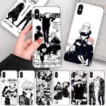 Мягкий чехол для телефона «Аниме дзюдзюцу кайсен Сатору Годжо» для IPhone 11 12 13 Pro MAX XR X XS Mini Apple 8 7 Plus 6 6S SE 5S Fundas Coque iPhone 11