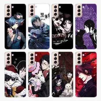 Мягкий чехол для телефона Butler Anime Cartoon для Samsung Galaxy S22 Pro S21 S20 FE Ultra S10 S10E Lite S9 S8 Plus S7 S6 Edge Samsung S22 Ultra