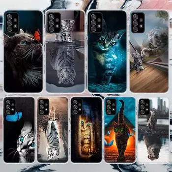 Мягкий чехол для телефона Cool Animal Big Cat Tiger для Samsung Galaxy A52 A53 A12 A13 A22 A23 A32 A33 A72 A73 5g A02s A03s A50s с узором C Samsung A20S