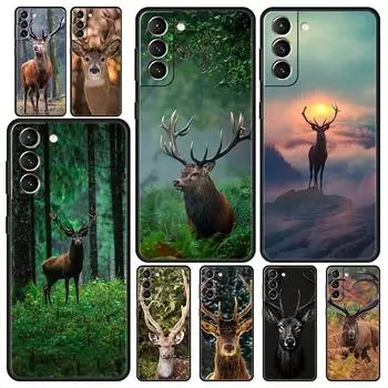 Мягкий чехол для телефона Deer Hunting Camo для Samsung Galaxy S24 S23 S22 S20 Ultra S21 FE 5G S10 S9 Plus S10E S8 20, силиконовый чехол из ТПУ Samsung S9 Plus