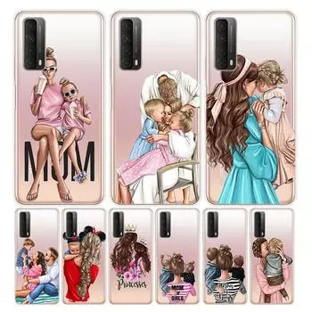 Мягкий чехол для телефона для семьи, мамы и папы, для Huawei Y9S Y6S Y8S Y9A Y7A Y8P Y7P Y5P Y6P Y7 Y6 Y5 Pro Prime 2020 2019 Y5 2019
