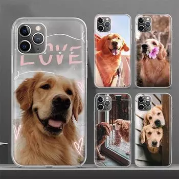 Мягкий чехол для телефона Golden Retriever Friend для iPhone 11 12 13 Pro MAX XR X XS Mini Apple 8 7 Plus 6 6S SE 5S Fundas Coque Shell Co iPhone 11