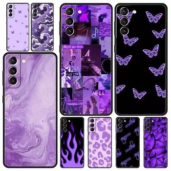 Мягкий чехол для телефона Infinity On Purple для Samsung Galaxy S24 S23 S22 S20 Ultra S21 FE 5G S10 S9 Plus S10E S8 20 из силикона TPU S21 FE 5G