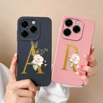 Мягкий чехол для телефона Infinix Note 40X Hot 50 Pro Plus 50i Smart 9 Чехлы с цветочным принтом и модным эстетическим узором жидкий силикон противоударный для Infinix Infinix Note 40X 5G